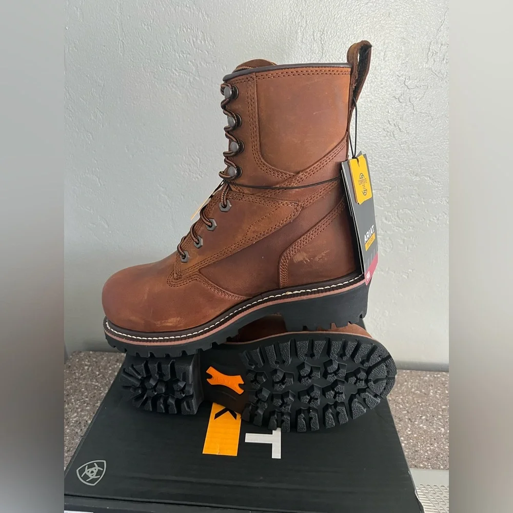 ARIAT mens Logger Shock Shield Waterproof Composite Toe Work Boot